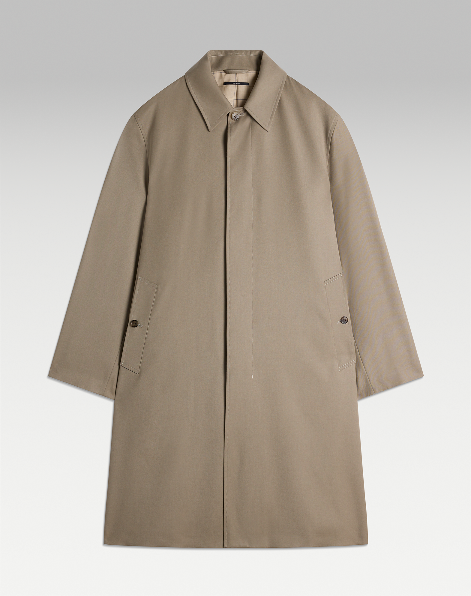 Dunhill Wool Twill Car Coat In Brown