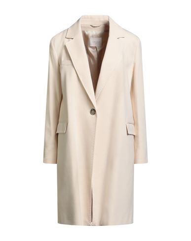 Circolo 1901 Woman Coat Ivory Size 12 Cotton, Lycra In White