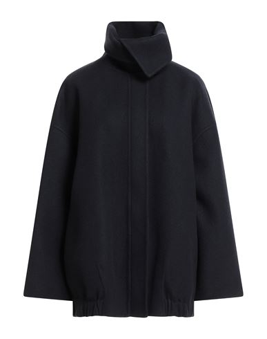 Fabiana Filippi Woman Coat Navy Size S Virgin Wool In Blue