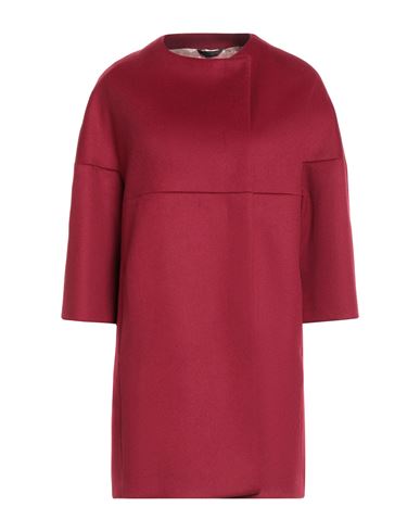 Cinzia Rocca Icons Woman Coat Magenta Size 10 Virgin Wool, Polyamide, Cashmere In Red