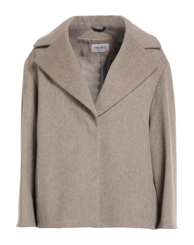 Cinzia Rocca Icons Woman Coat Grey Size 14 Virgin Wool, Polyamide, Cashmere In Neutral