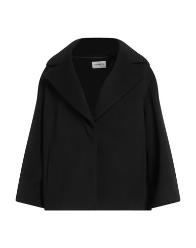 Cinzia Rocca Icons Woman Coat Black Size 12 Virgin Wool, Polyamide, Cashmere In Black