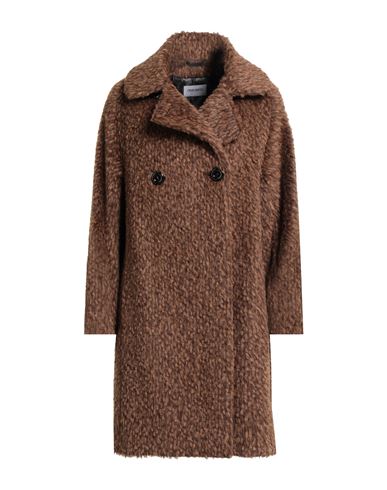 Cinzia Rocca Icons Woman Coat Brown Size 14 Alpaca Wool, Wool, Polyamide In Brown