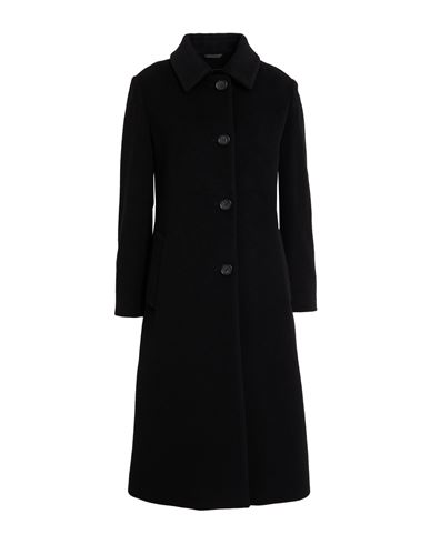 Cinzia Rocca Icons Woman Coat Black Size 14 Wool, Polyamide, Cashmere In Black