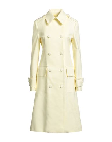 Rebel Queen By Liu •jo Woman Overcoat & Trench Coat Pastel Yellow Size 6 Cotton, Elastane In Yellow