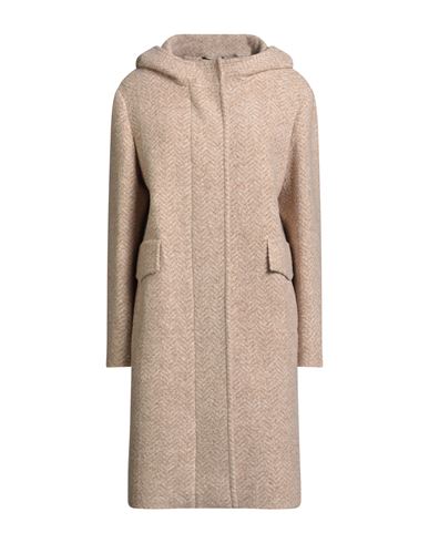 Cinzia Rocca Icons Woman Coat Beige Size 12 Polyester, Wool, Viscose In Orange