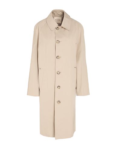 Tod's Woman Overcoat & Trench Coat Sage Green Size 6 Polyester, Cotton In Neutral