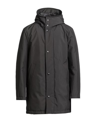 Tod's Man Coat Black Size 46 Polyester In Black