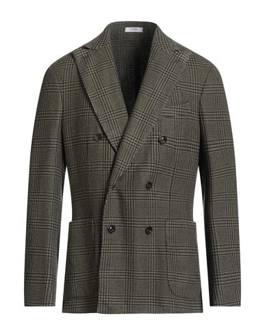Boglioli Man Blazer Military Green Size 40 Virgin Wool, Cashmere In Green