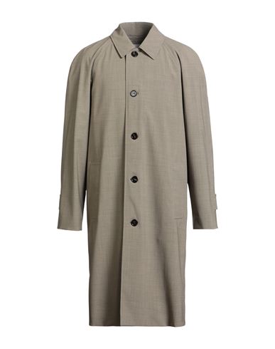 Burberry Man Overcoat & Trench Coat Grey Size 40 Virgin Wool, Elastane In Gray