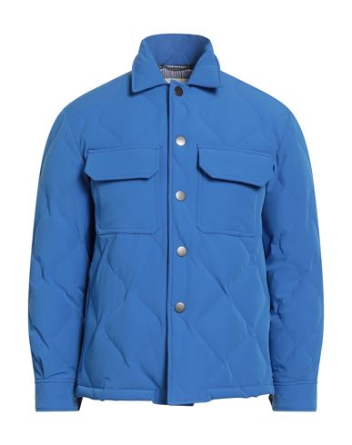 Arpège Heritage Man Puffer Azure Size 36 Polyamide, Polyester, Elastane In Blue