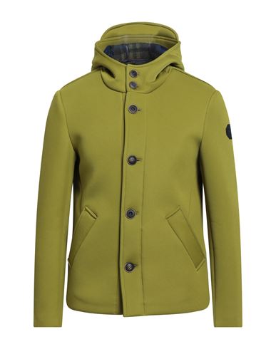 Bob Man Jacket Lime Green Size 38 Polyester, Acrylic, Virgin Wool, Elastane In Green