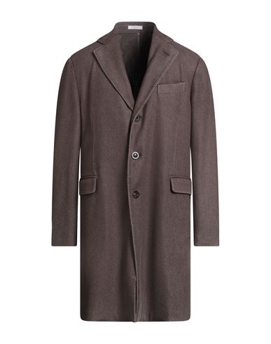 Boglioli Man Coat Khaki Size 44 Virgin Wool, Polyester In Gray