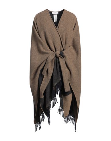 Max Mara Woman Cape Khaki Size Onesize Wool, Polyamide