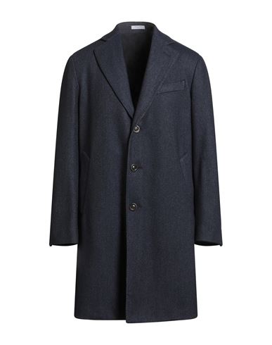 Boglioli Man Coat Charcoal Size 44 Cashmere In Blue