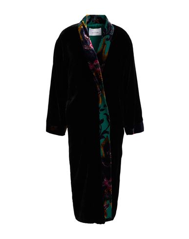 Wu'side Woman Overcoat & Trench Coat Black Size Onesize Polyester In Black