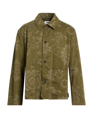 Ymc You Must Create Man Jacket Military Green Size L Cotton, Elastane In Green
