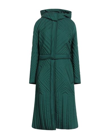 Alberta Ferretti Woman Coat Green Size 4 Polyamide, Polyester