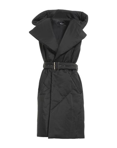 Siste's Woman Coat Black Size M Polyester In Gray