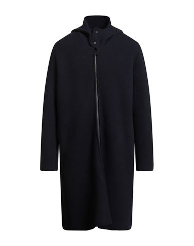 Aion Man Coat Midnight Blue Size 46 Cashmere, Silk In Blue