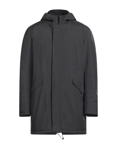 Herno Laminar Man Coat Grey Size 46 Polyester In Black