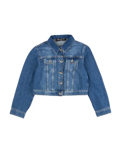 Patrizia Pepe Toddler Girl Denim Outerwear Blue Size 6 Cotton In Blue