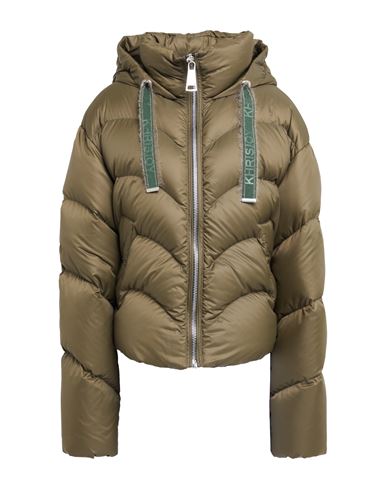 Khrisjoy Woman Puffer Military Green Size 00 Polyamide