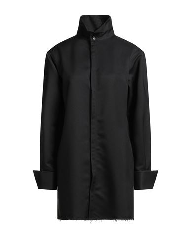 Mm6 Maison Margiela Woman Overcoat & Trench Coat Black Size 10 Polyester In Black