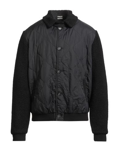 Massimo Alba Man Puffer Black Size L Polyester, Wool, Polyamide, Cotton