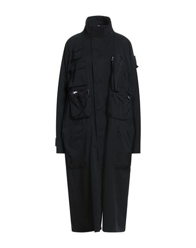 Mm6 Maison Margiela Woman Overcoat & Trench Coat Black Size L Cotton In Black