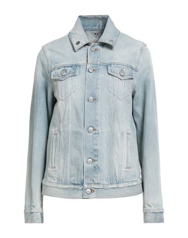 Mm6 Maison Margiela Woman Denim Outerwear Blue Size 6 Cotton In Blue