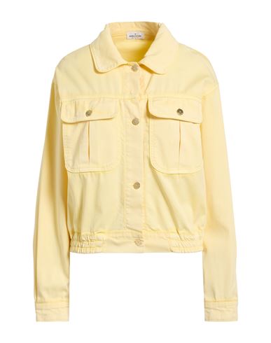 Rebel Queen By Liu •jo Woman Jacket Pastel Yellow Size L Cotton, Elastane
