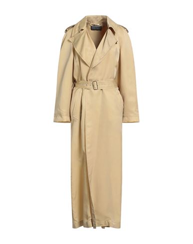 Alberta Ferretti Woman Overcoat & Trench Coat Sand Size 4 Cupro, Silk In Neutral