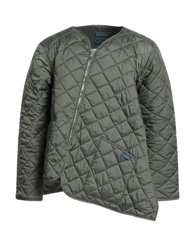 Comme Des Garçons Shirt X Lavenham Man Puffer Military Green Size L Polyester In Gray