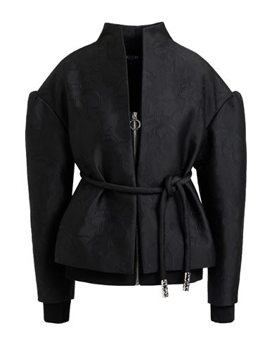 Del Core Woman Jacket Black Size 6 Polyester, Nylon, Silk, Acetate In Black