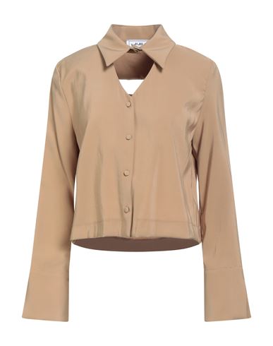 Jijil Woman Shirt Sand Size 4 Viscose, Polyester In Neutral