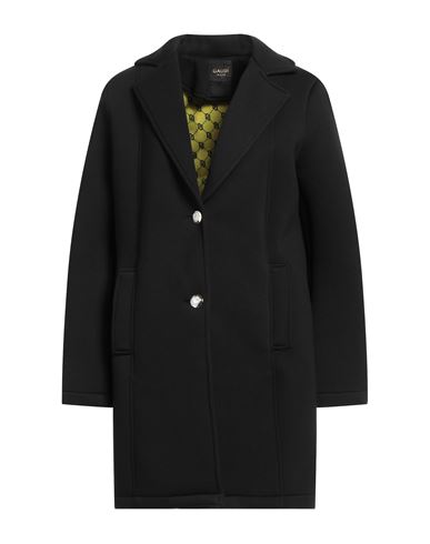 Gaudì Woman Coat Black Size 10 Polyester, Viscose, Elastane In Black