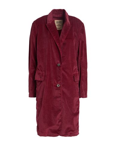 Uma Wang Woman Coat Burgundy Size M Cotton, Modal, Elastane In Brown