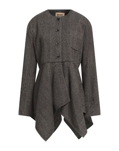 Uma Wang Woman Jacket Black Size L Virgin Wool In Gray
