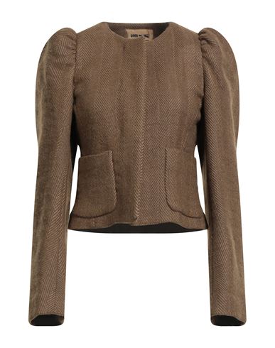 Uma Wang Long-sleeved Jacket In Brown