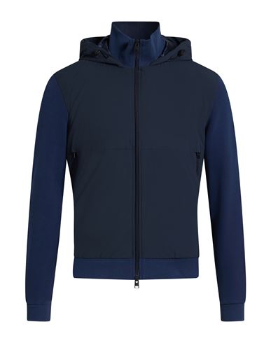 Woolrich Man Jacket Midnight Blue Size M Organic Cotton, Polyamide In Blue