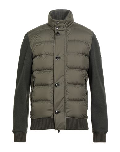 Woolrich Button-up Quilted Down Jacket In Green
