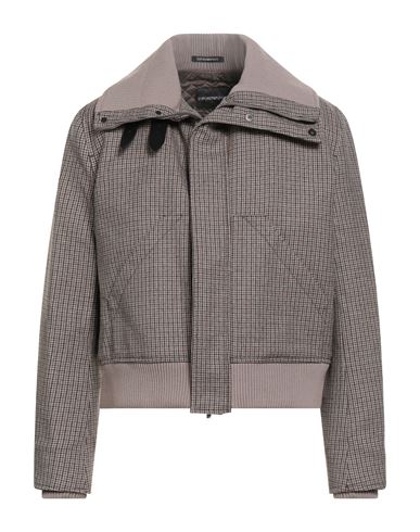 Emporio Armani Man Jacket Brown Size 42 Virgin Wool In Brown