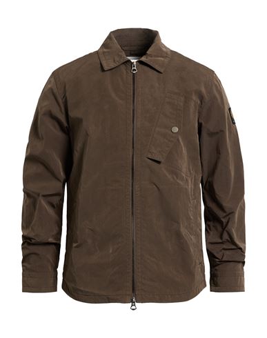 Belstaff Man Jacket Dark Brown Size Xs Polyester, Polyamide In Brown