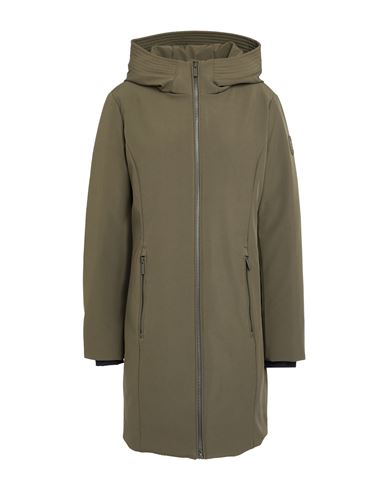 Woolrich Woman Puffer Military Green Size S Polyester, Elastane In Green