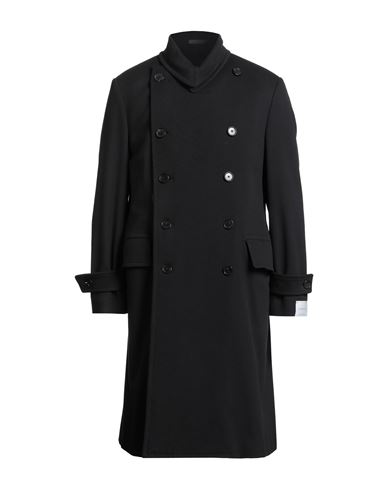 Caruso Man Coat Black Size 42 Wool, Cashmere In Black