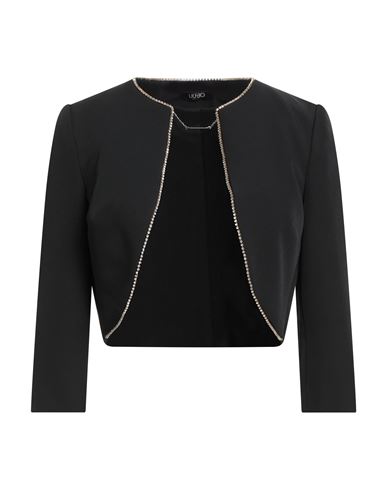 Liu •jo Woman Jacket Black Size 6 Polyester, Elastane In Black