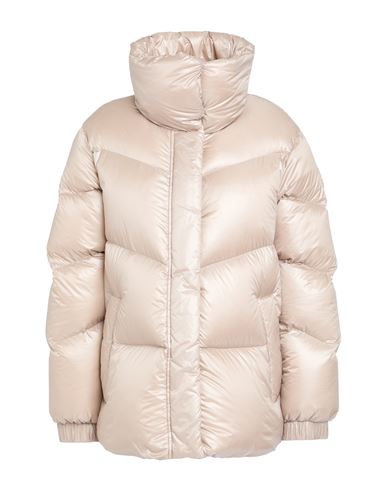Woolrich Woman Puffer Beige Size L Polyamide In Neutral