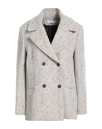 Kaos Woman Blazer Light Grey Size 12 Virgin Wool, Polyamide In Gray