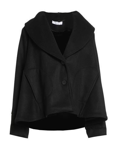 Kaos Woman Coat Black Size M Polyester, Viscose In Black
